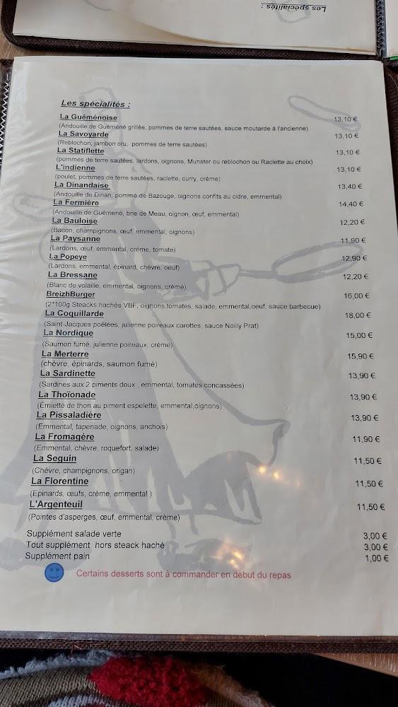 Crèperie La Bigouden - Menu Image 1